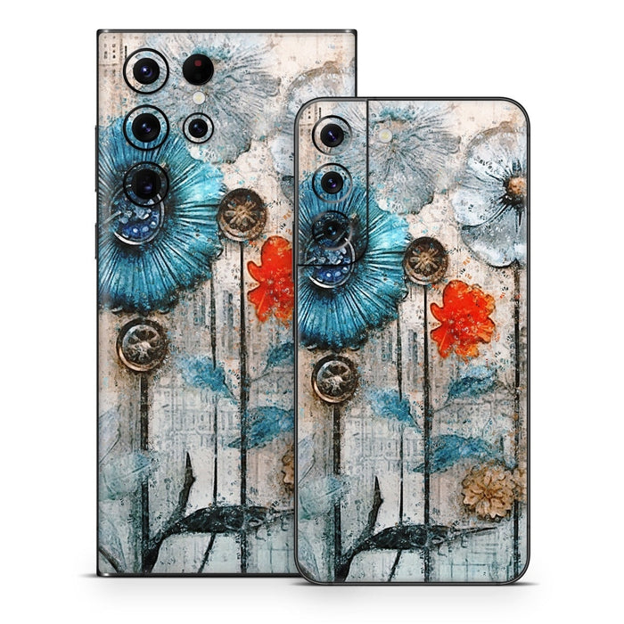 Steampunk Flowers - Samsung Galaxy S22 Skin