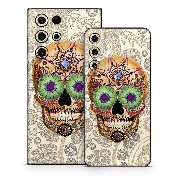 Sugar Skull Bone - Samsung Galaxy S22 Skin