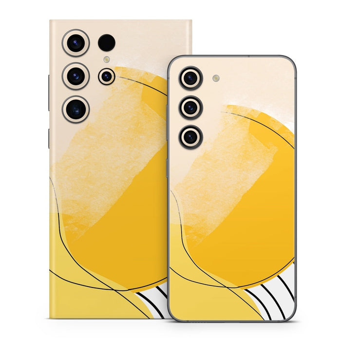Abstract Yellow - Samsung Galaxy S23 Skin