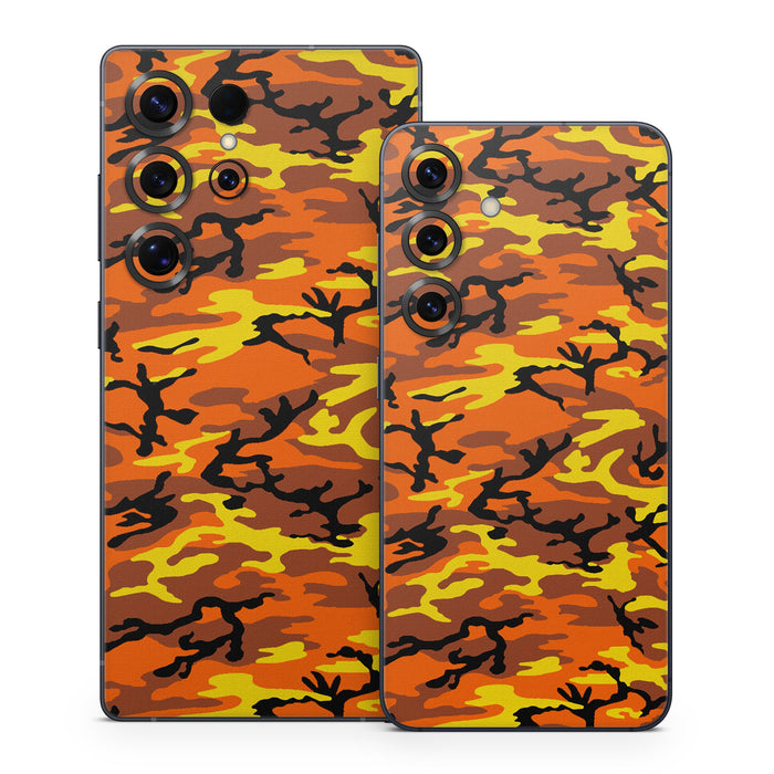 Orange Camo - Samsung Galaxy S25 Skin