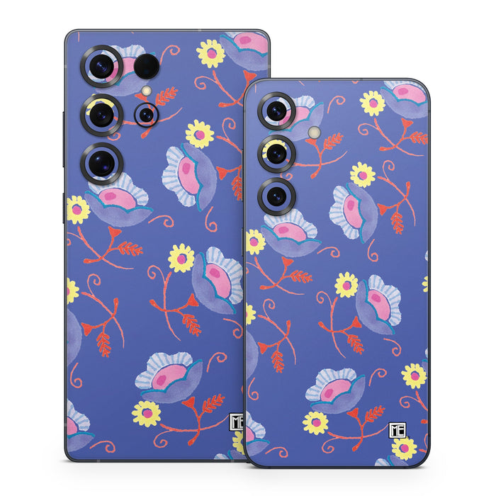 Purple Flowers - Samsung Galaxy S25 Skin