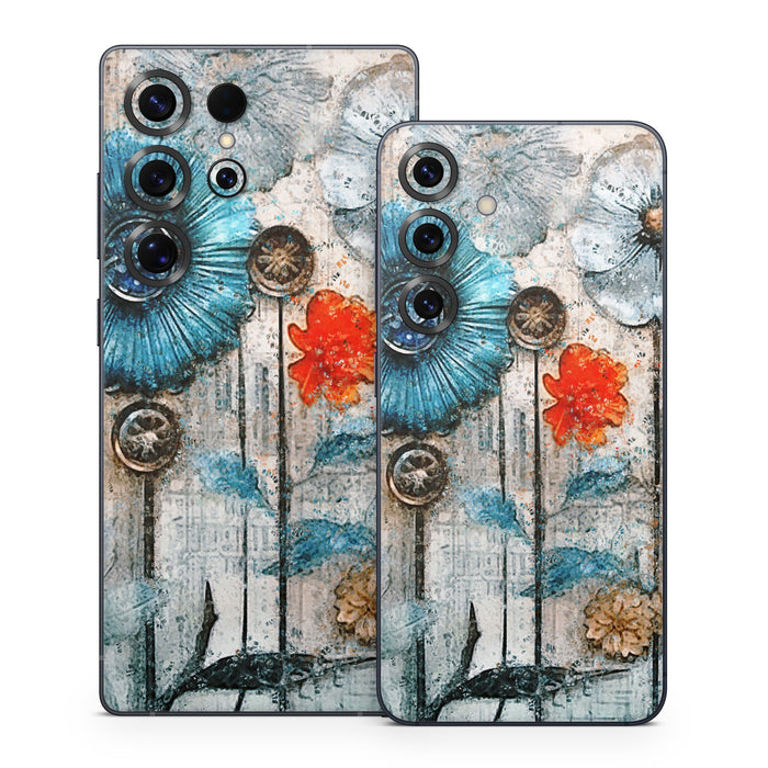 Steampunk Flowers - Samsung Galaxy S25 Skin