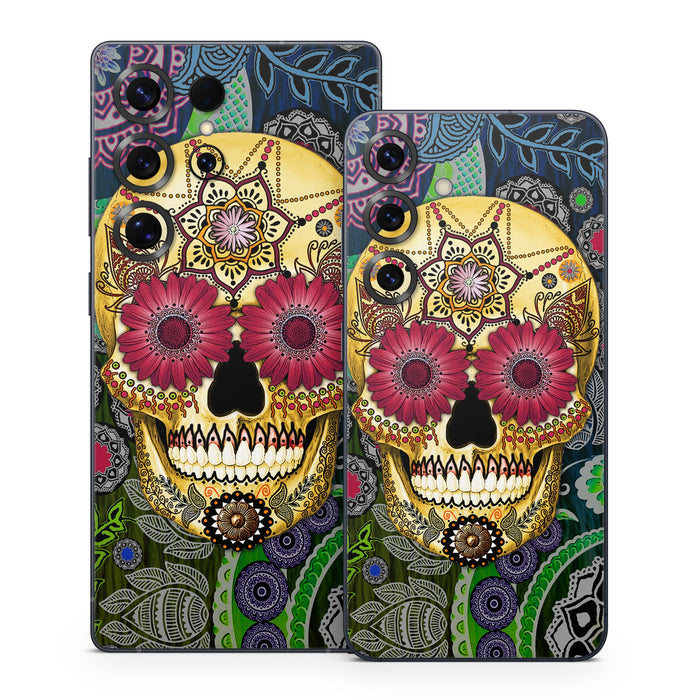 Sugar Skull Paisley - Samsung Galaxy S25 Skin