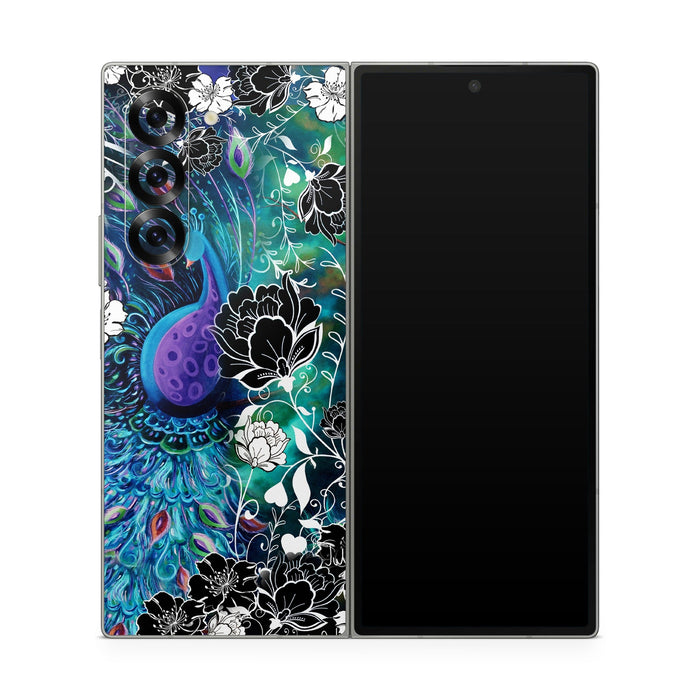 Peacock Garden - Samsung Galaxy Z Fold6 Skin