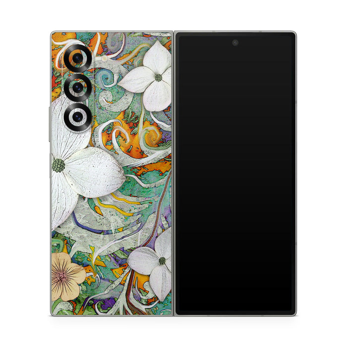 Sangria Flora - Samsung Galaxy Z Fold6 Skin