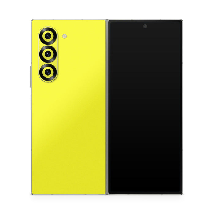 Solid State Lemon - Samsung Galaxy Z Fold6 Skin