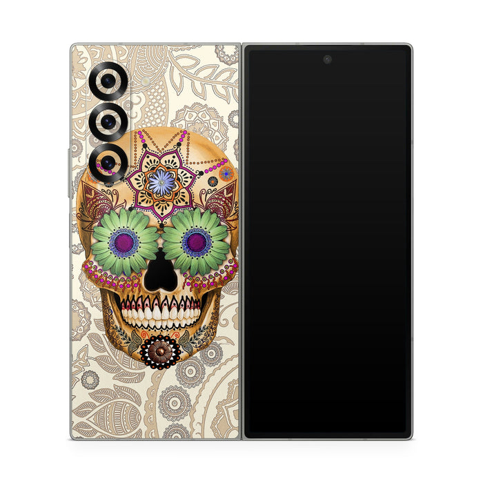 Sugar Skull Bone - Samsung Galaxy Z Fold6 Skin