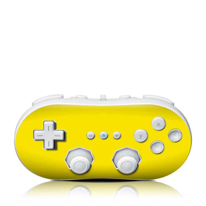 Solid State Yellow - Nintendo Wii Classic Controller Skin