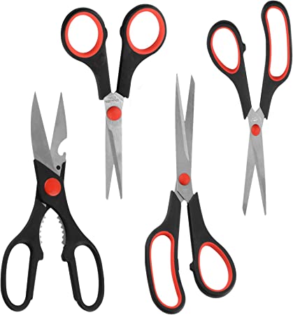 Scissors Set for Home Crafts and Arts or Office Cutting Projects (Multipurpose Scissors) - eZthings USA WE SORT ALL THE CRAZIEST GADGETS, GIZMOS, TOYS & TECHNOLOGY, SO YOU DON'T HAVE TO.