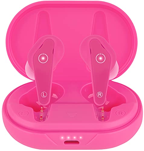 eThings Heavy Duty Premium Sound Earbud Headphones with Wireless Charging Case (Pink) - eZthings USA WE SORT ALL THE CRAZIEST GADGETS, GIZMOS, TOYS & TECHNOLOGY, SO YOU DON'T HAVE TO.